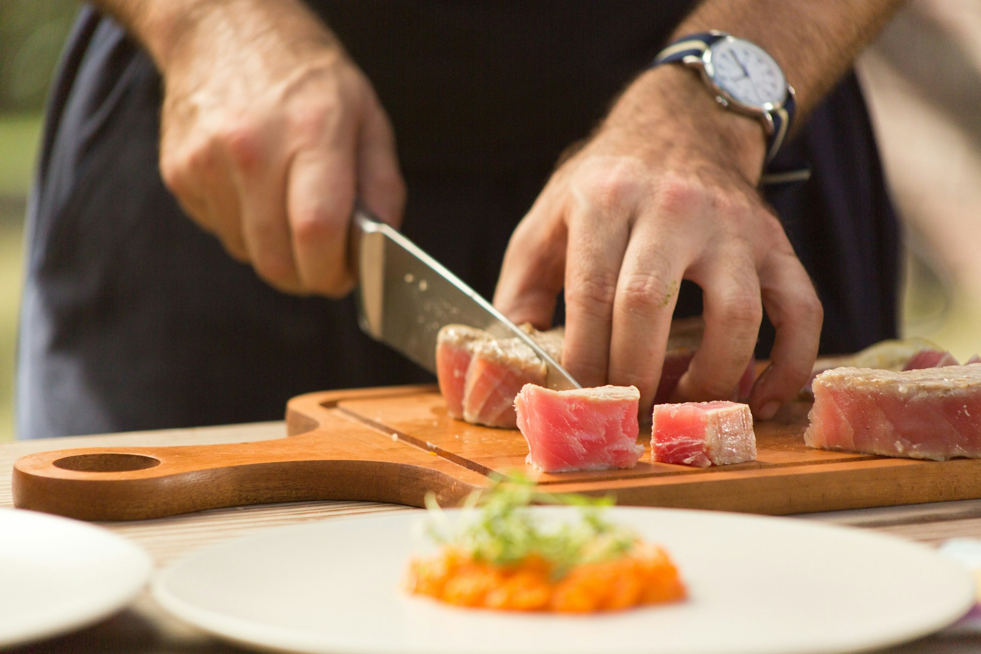 Fiskrätt på Restaurang Fisken
